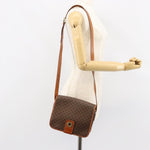 Celine Vintage Macadam Shoulder Bag Canvas and Leather - image 14