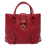 Salvatore Ferragamo Gancini handbag Leather - image 1