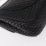 Bally Vintage Chain Shoulder Bag Quilted Leather - image 10