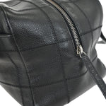Chanel Square Stitch Bowler Bag Quilted Caviar Medium - image 8