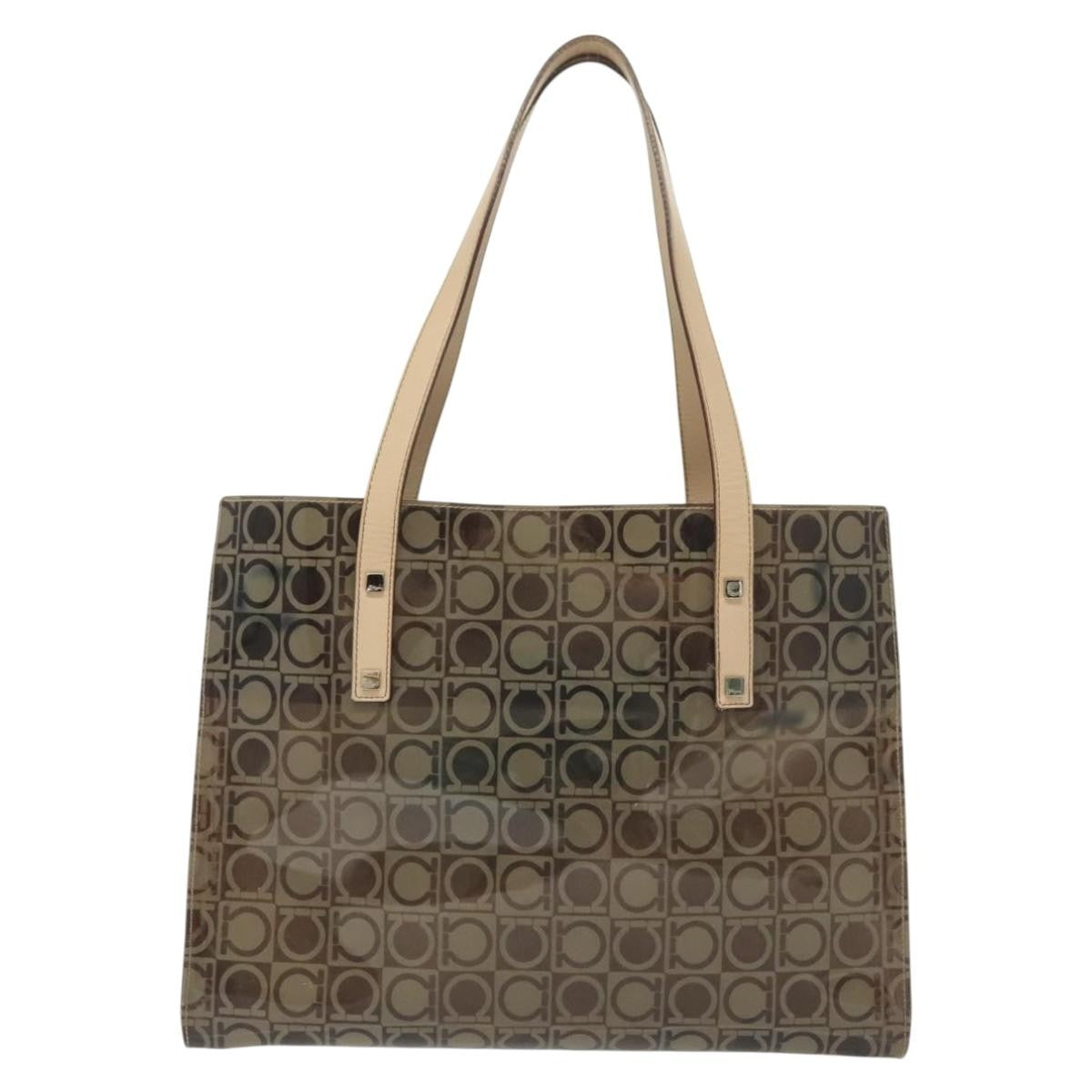 Salvatore Ferragamo Gancini Tote Vinyl - image 1