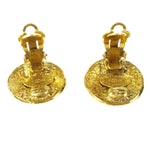 Chanel CC Button Clip-On Earrings Metal - image 2