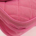Chanel Flap Messenger Bag Quilted Denim Small - image 9