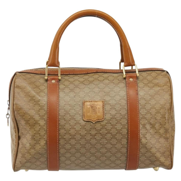Celine Vintage Macadam Handbag Canvas and Leather - image 1