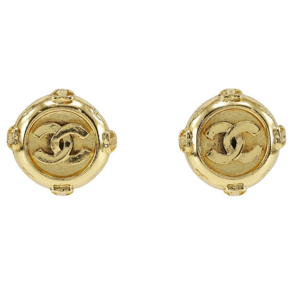 Chanel Vintage CC Clip-On Earrings Metal - image 1