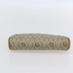 Christian Dior Vintage Honeycomb Zip Pouch Canvas and Leather - image 13