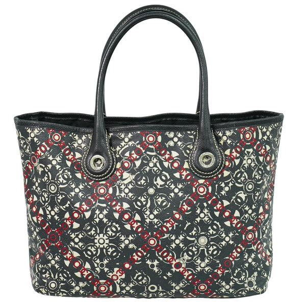 Chanel Optic Coco Tote Printed Coated Canvas with Caviar Large - image 1