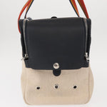 Hermes Sac de Transport pour Chiens Pet Dog Carrier Toile with Leather - image 4