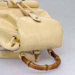 Gucci Vintage Bamboo Backpack Patent Mini - image 8