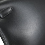 Hermes Kelly Handbag Black Box Calf with Gold Hardware 28 - image 12