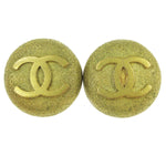 Chanel CC Round Earrings Metal - image 1
