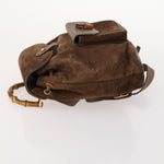 Gucci Gucci bamboo backpack daim mini - image 4