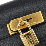 Hermes Kelly Handbag Black Ardennes with Gold Hardware 32 - image 13