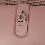 Salvatore Ferragamo Boxyz Top Handle Bag Woven Leather Medium - image 14