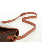 Celine Vintage Macadam Circle Logo Shoulder Bag Canvas and Leather - image 20