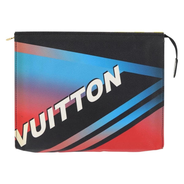Louis Vuitton Toiletry Pouch Limited Edition Race Print Canvas 26 - image 1