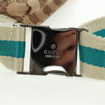 Gucci Vintage Double Belt Bag GG Canvas with Leather Small - image 13