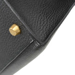 Hermes Kelly Handbag Black Ardennes with Gold Hardware 32 - image 8