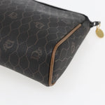 Christian Dior Vintage Honeycomb Zip Pouch Canvas and Leather - image 9