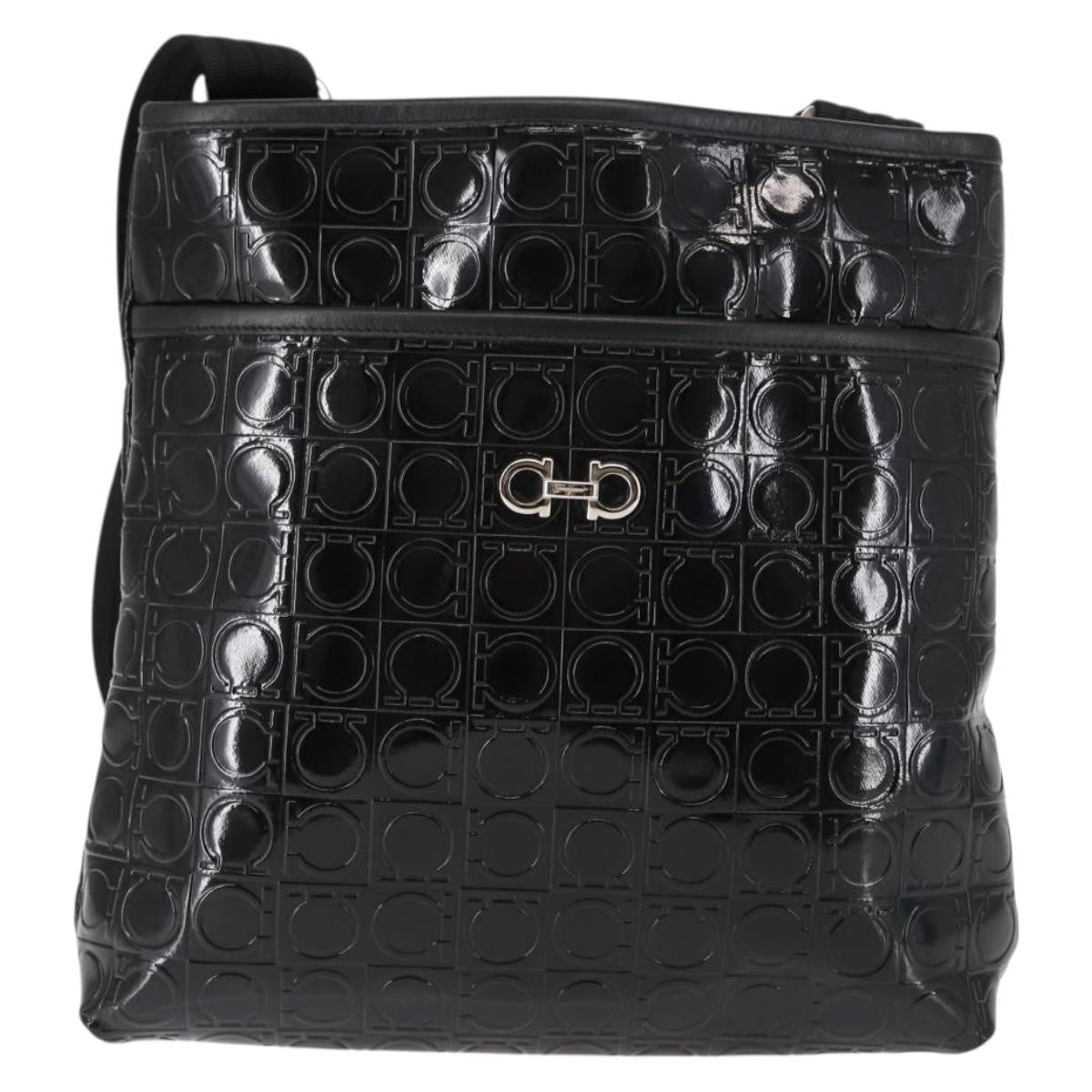 Salvatore Ferragamo Gancini Shoulder Bag Patent Leather - image 1