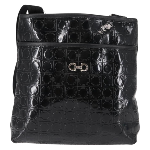 Salvatore Ferragamo Gancini Shoulder Bag Patent Leather - image 1