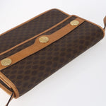 Celine Vintage Macadam Shoulder Bag Canvas and Leather - image 15