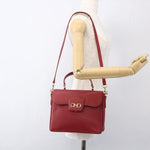 Salvatore Ferragamo Gancini handbag Leather - image 14