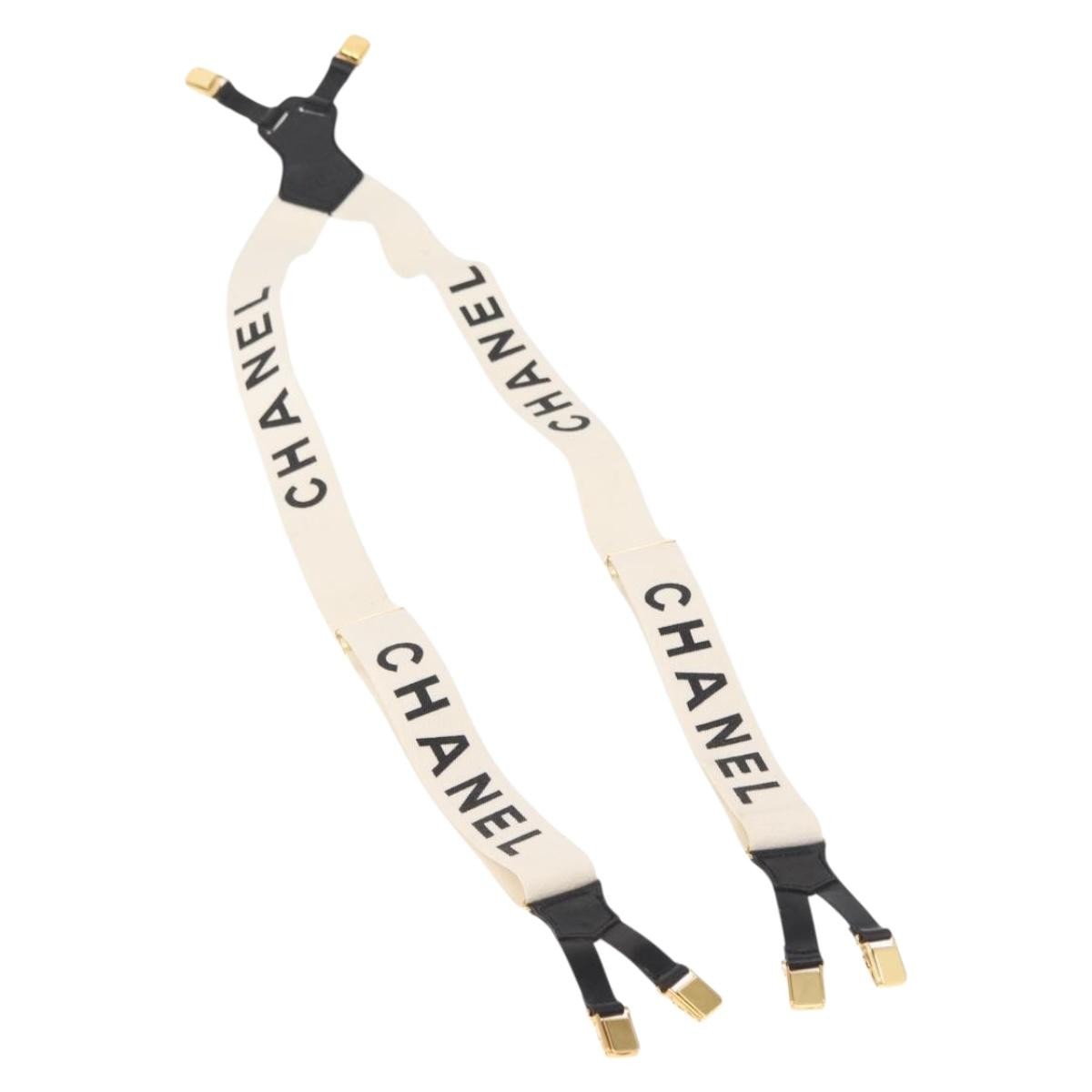 Chanel Logo Suspenders Canvas - image 1