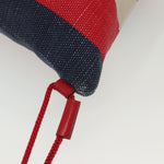 Gucci Logo Drawstring Backpack Striped Canvas Large - image 12