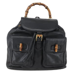 Gucci Vintage Bamboo Backpack Leather - image 1