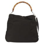 Gucci Vintage Bamboo Shoulder Bag Nylon - image 14