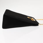 Salvatore Ferragamo Vintage Gancini Chain Shoulder Bag Suede Small - image 3
