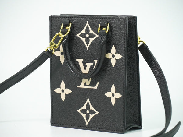 Louis Vuitton Petit Sac Plat Bag Bicolor Monogram Empreinte Giant