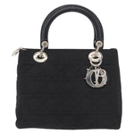 Christian Dior Vintage Lady Dior Bag Cannage Quilt Nylon Medium - image 1