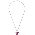 Chanel CC Logo Pendant Necklace Metal - image 1