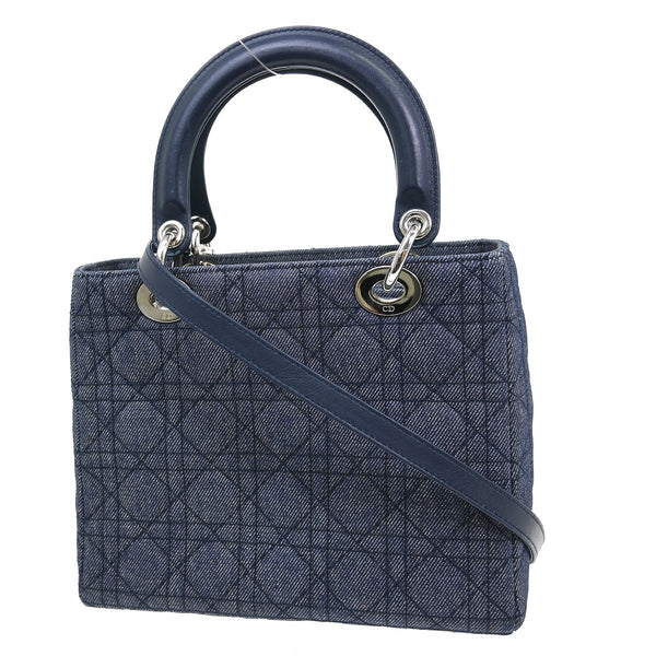 Christian Dior Lady Dior Bag Denim Medium