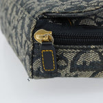 Christian Dior Vintage Saddle Coin Purse Diorissimo Canvas - image 11