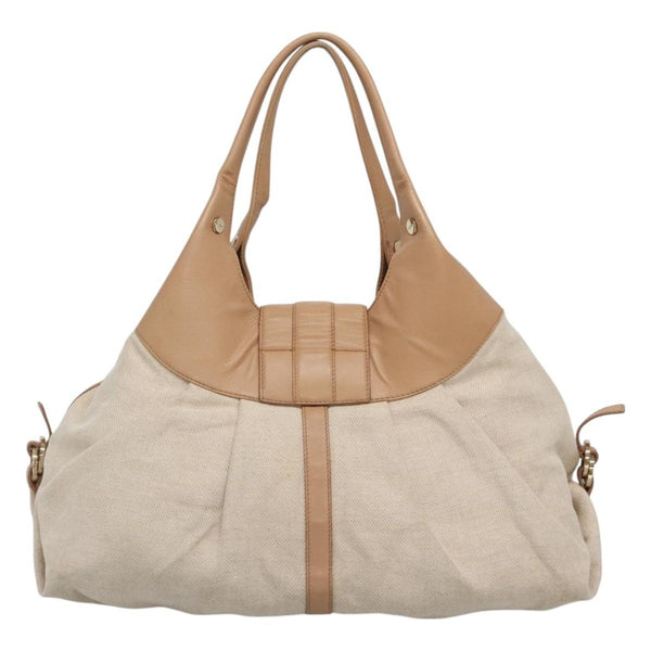 Bvlgari Chandra Hobo Canvas and Leather Large