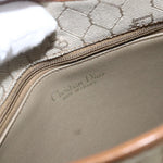 Christian Dior Vintage Honeycomb Shoulder Bag Canvas and Leather - image 6