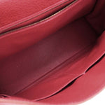 Hermes Kelly Handbag Red Clemence with Gold Hardware 35 - image 3