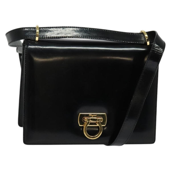 Salvatore Ferragamo Gancini Shoulder Bag Patent Leather - image 1