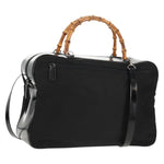 Gucci Vintage Bamboo Handle Bag Nylon - image 1