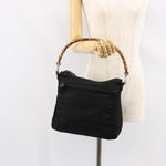 Gucci Vintage Bamboo Handle Bag Nylon - image 14