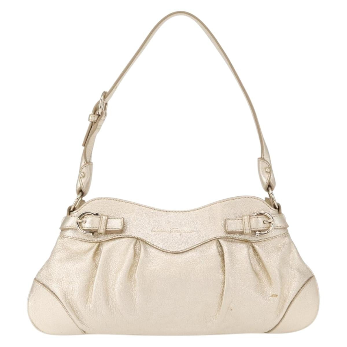 Salvatore Ferragamo Gancini Shoulder Bag Leather - image 1