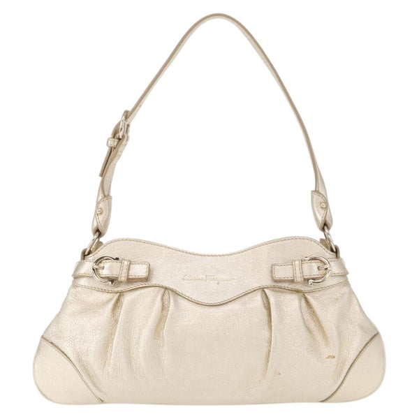 Salvatore Ferragamo Gancini Shoulder Bag Leather - image 1