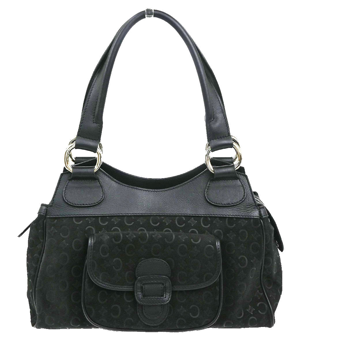 Celine C Macadam Handbag Suede - image 1