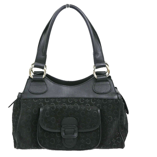Celine C Macadam Handbag Suede - image 1