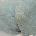 Christian Dior Vintage Lady Dior Bag Cannage Quilt Denim Large - image 11
