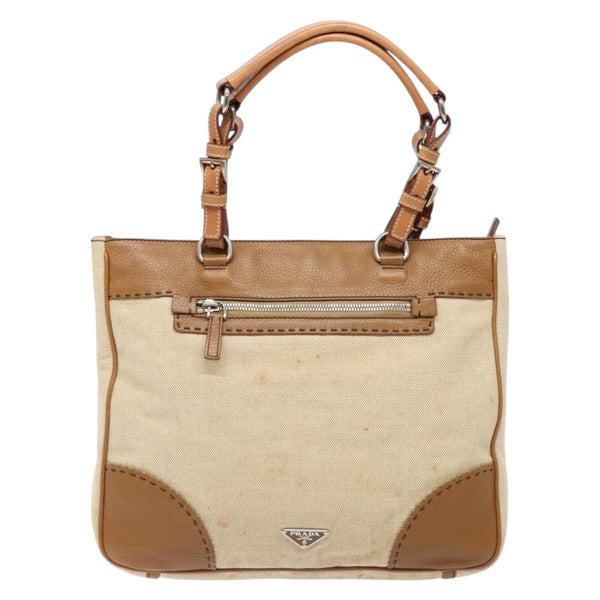 Prada Vintage Convertible Tote Canvas and leather