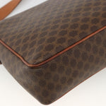 Celine Vintage Macadam Circle Logo Shoulder Bag Canvas and Leather - image 11